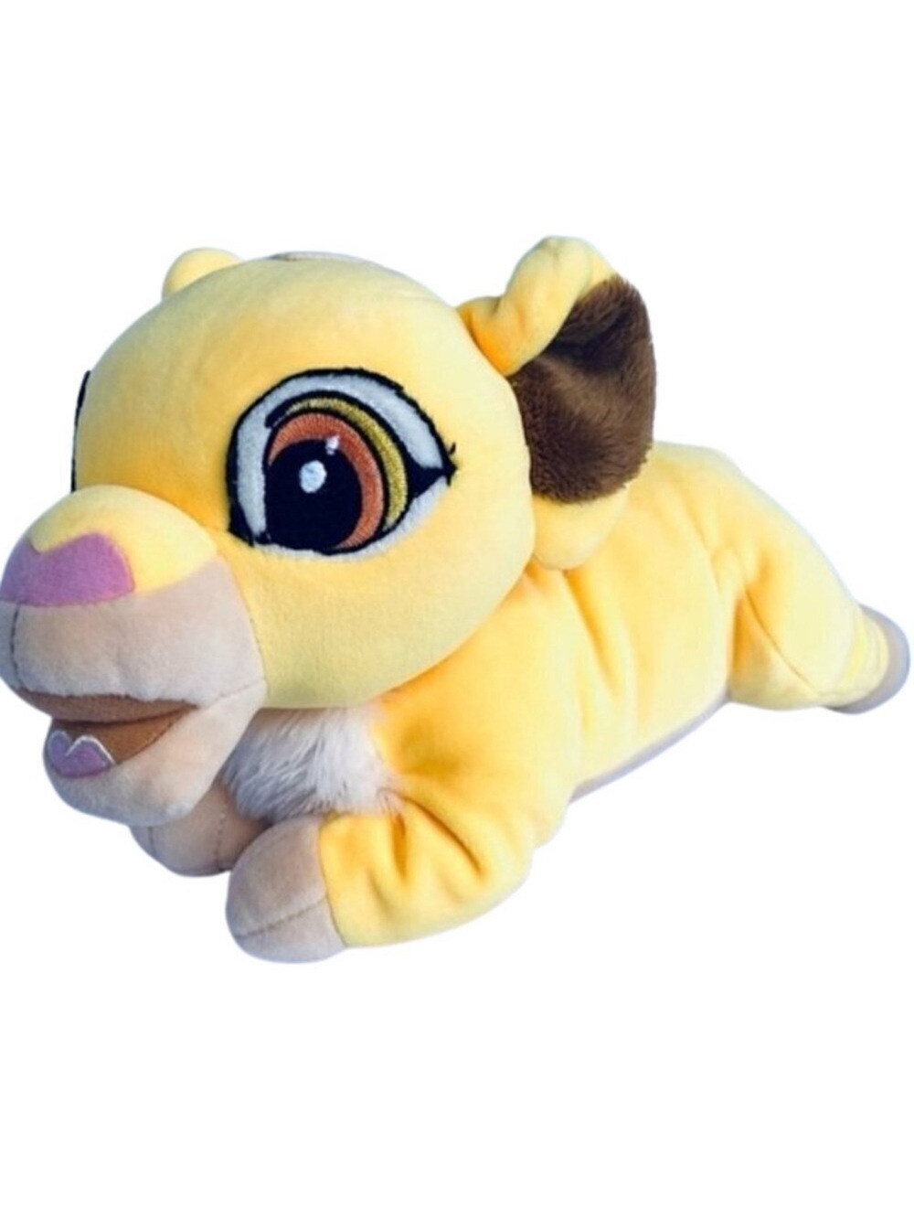 RARE -DISNEYLAND PARIS Stuffed Animal SIMBA Plush LION KING Length 12" Height 8"